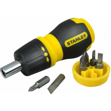 Отвертка STANLEY Stubby Multibit 0-66-358 6 вставок + реверс (0-66-358)