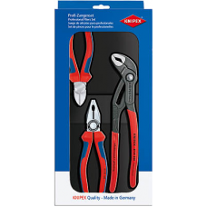 Набор слесарных инструментов KNIPEX 002009V01 3 предмета (KN-0302180, KN-7002160, KN-8701250) (KN-002009V01)