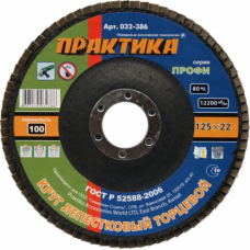 Круг лепестковый ПРАКТИКА 125х22.2 мм  P100 032-386 (032-386)