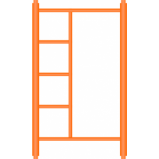 Леса строительные: рама вертикальная с лестницей D-42 мм