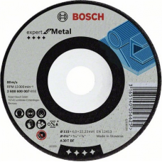 Шлифовальный круг по металлу BOSCH 125х6х22.2 мм A30T-BF Expert for Metal (2608600223)