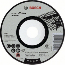 Шлифовальный круг по нержавеющей стали  BOSCH 115х6х22 мм AS 30 S INOX BF Expert for Inox (2608600539)