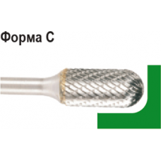 Бор-фреза по металлу  D.BOR форма С цилиндр со сферическим концом   6,0*18,0/50,0 хв. 6 мм 9f-12060k02d (W-040-9F-12060K02D)