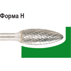 Бор-фреза по металлу  D.BOR форма Н язык пламени  8,0*19,0/64,0 хв. 6 мм 9f-17080k02d (W-040-9F-17080K02D)