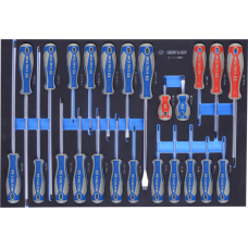 Набор отверток в лотке KING TONY EVA FOAM 9-31124MRV 24 предмета (9-31124MRV)