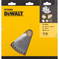 Пильный диск по алюминию DeWALT 190х48тх30 мм Extreme DT4094-QZ (137875)