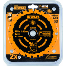 Пильный диск по дереву DeWALT 165х24тх20 мм. Extreme DT10300-QZ (175498)