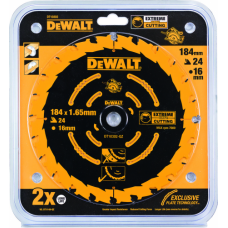 Пильный диск по дереву DeWALT 184х24тх16 мм. Extreme DT10302-QZ (175335)