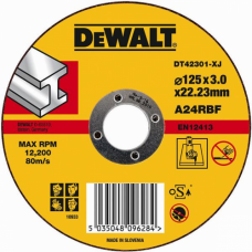 Отрезной круг по металлу DeWALT 125х3x22.2 мм A24RBF DT42310Z-QZ (179362)