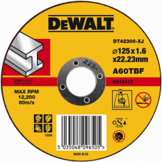 Отрезной круг по металлу DeWALT 125х1.6x22.2 мм DT42300-XJ (179361)