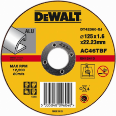 Отрезной круг по металлу DeWALT 125х1.6x22.2 мм DT42360-XJ (179367)