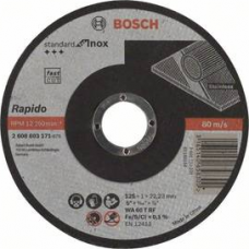 Отрезной круг по нержавеющей стали BOSCH 125х1,0х22.2 мм WA60T-BF Standard for Metal (2608603171)