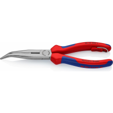 Круглогубцы с плоскими губками и режущими кромками KNIPEX 2622200T 200 мм со страховочным креплением (KN-2622200T)