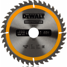 Пильный диск универсальный DeWALT 190х40тх30 мм Construction DT1945-QZ