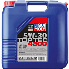 Масло моторное LIQUI-MOLY SAE  5W30 Top Tec 4300  20 л. 3742 cинтетическое (3742)