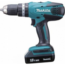 Дрель-шуруповерт аккумуляторная MAKITA HP 457 DWE ударный (183911)