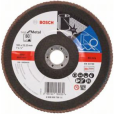 Круг лепестковый торцевой BOSCH 180 мм Р60 Best for Metal