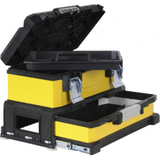 Ящик для инструмента STANLEY YELLOW METAL PLASTIC TOOLBOX WITH A DRAWER 20'' 1-95-829 (1-95-829)