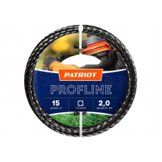 Леска триммерная PATRIOT 2,0 мм /15 м Profline   квадрат скрученный